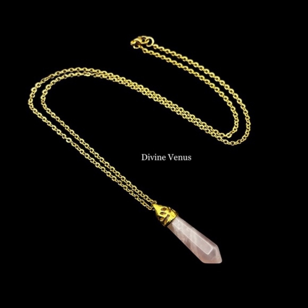Rose Quartz Necklace | The Love Stone